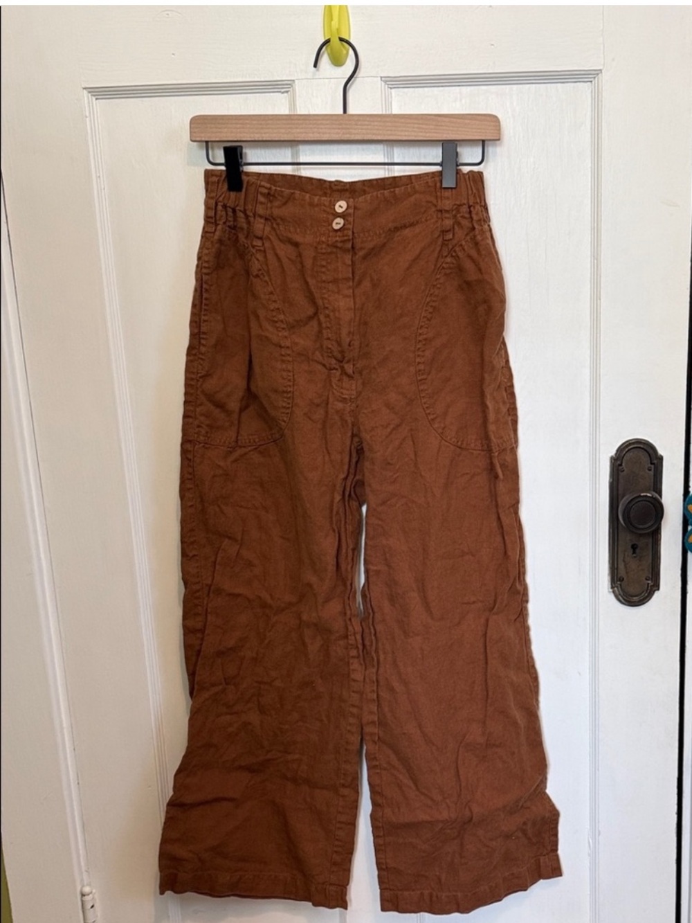 Notperfectlinen NPL Toast Brown Wide Leg Pants